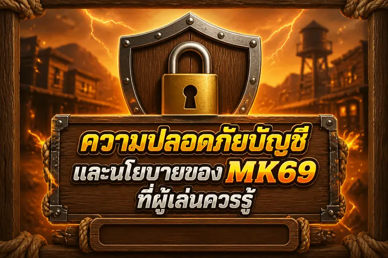 ความปลอดภัยบัญชีและนโยบายของ MK69 ที่ผู้เล่นควรรู้