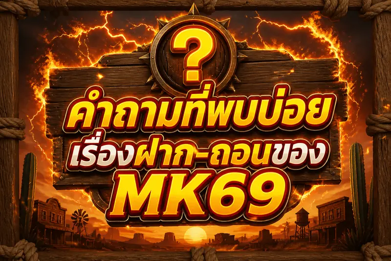 คำถามที่พบบ่อยเรื่องฝาก-ถอนของ MK69